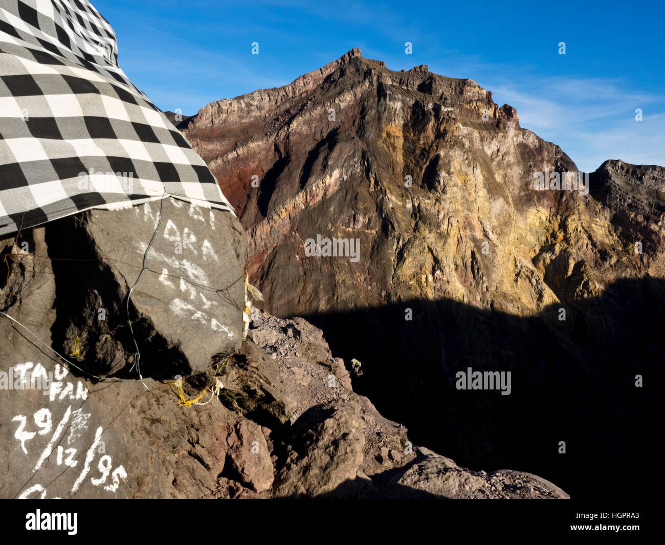 Kraterrand des Gunung Agung Stock Photo