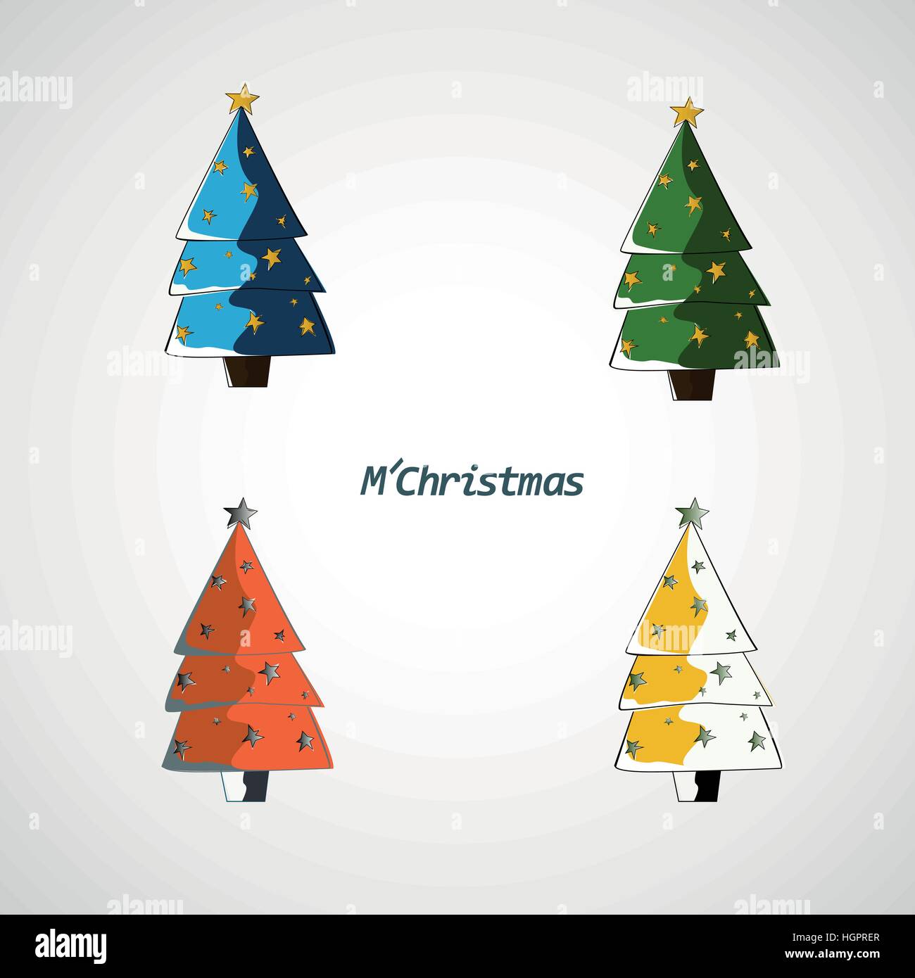 Tree Vector Light Set of vector trees on a light background Stock Vector Image & Art - Alamy
