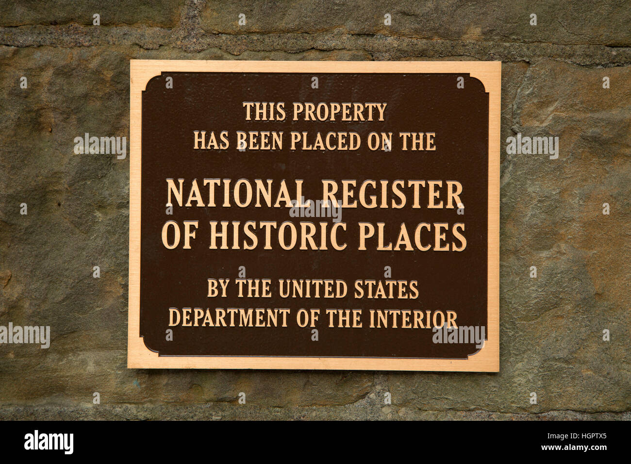 National register historic places plaque hires stock photography and