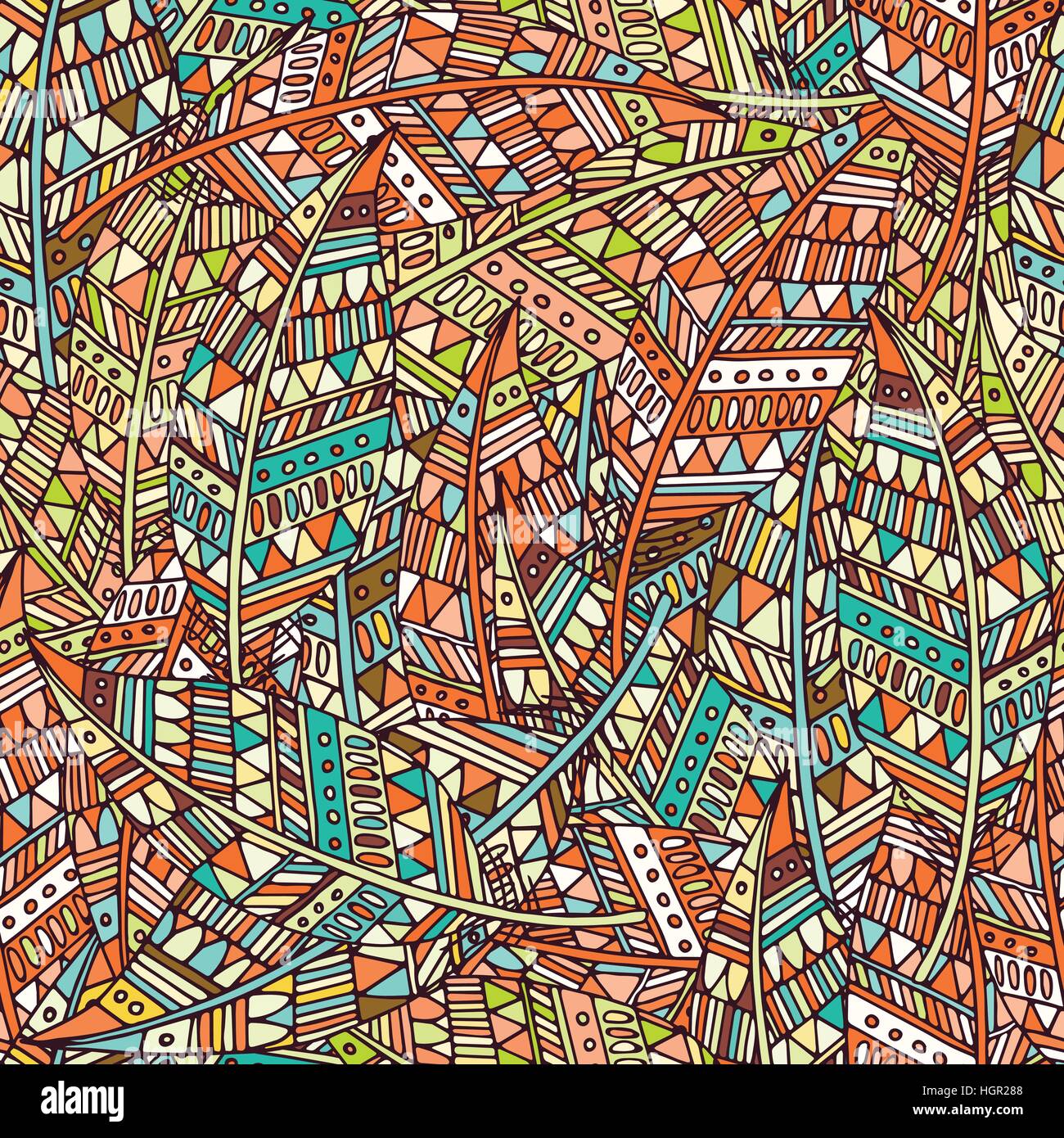 Seamless pattern with feather in vector Stock Vector Image & Art - Alamy