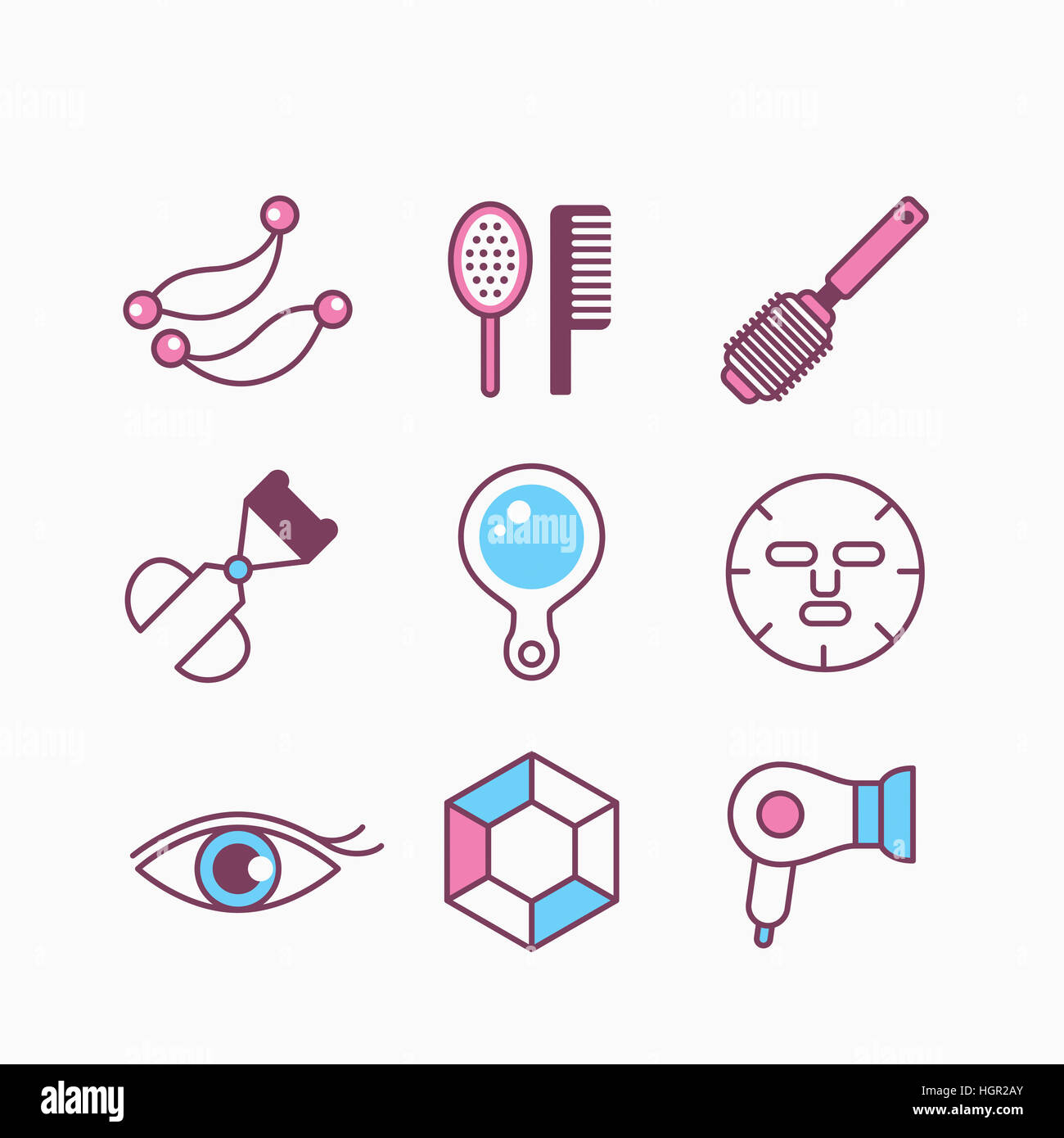 Beauty product icons hi-res stock photography and images - Alamy