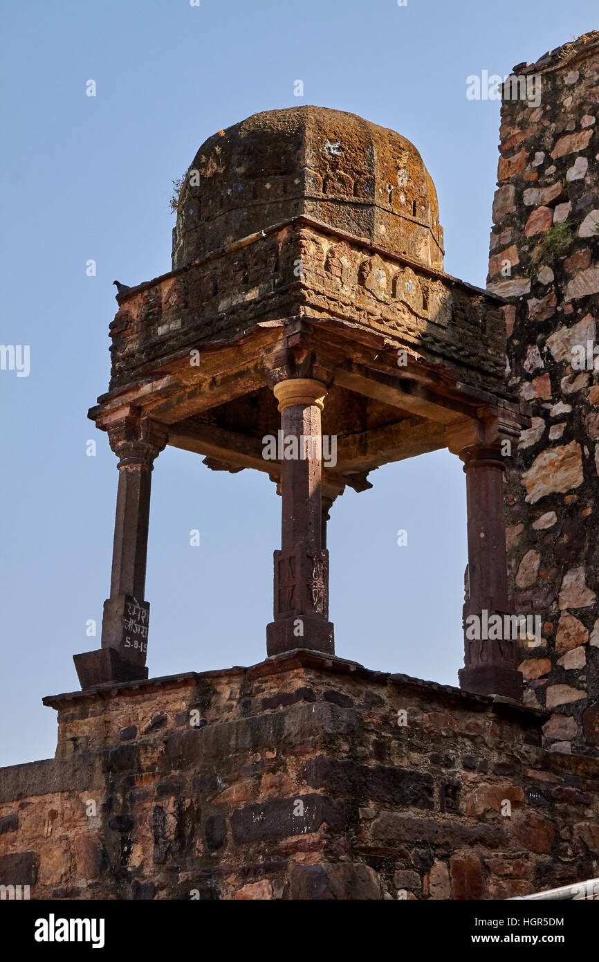 Old fort at the Ranthambore National Park in Rajasthan, India Stock ...