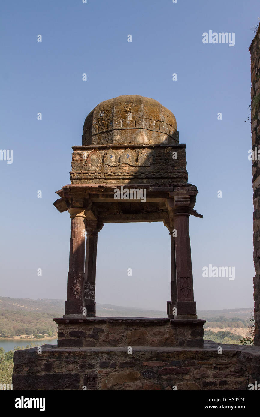 Old fort at the Ranthambore National Park in Rajasthan, India Stock ...