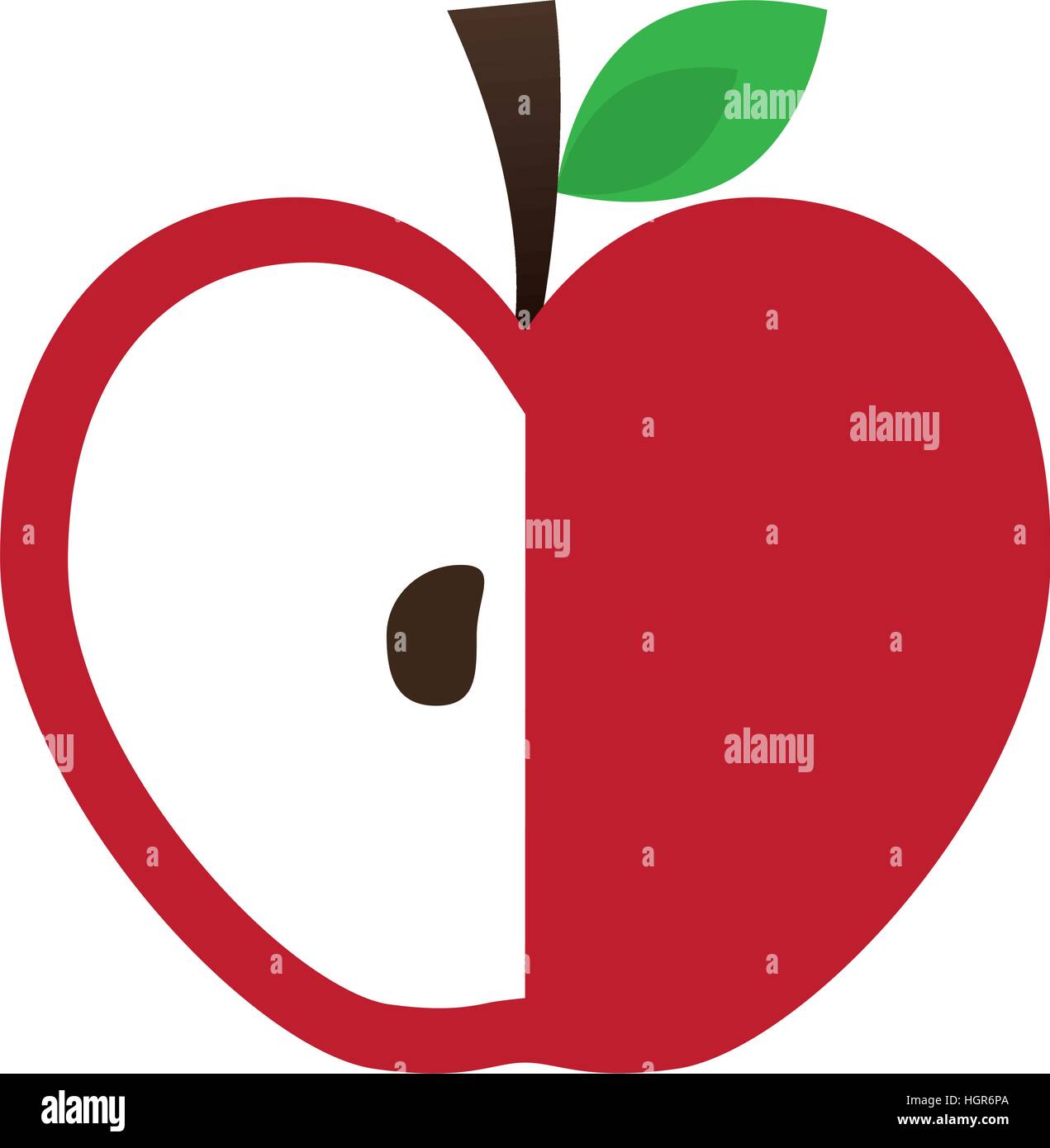 red apple icon image vector illustration design Stock Vector Image ...