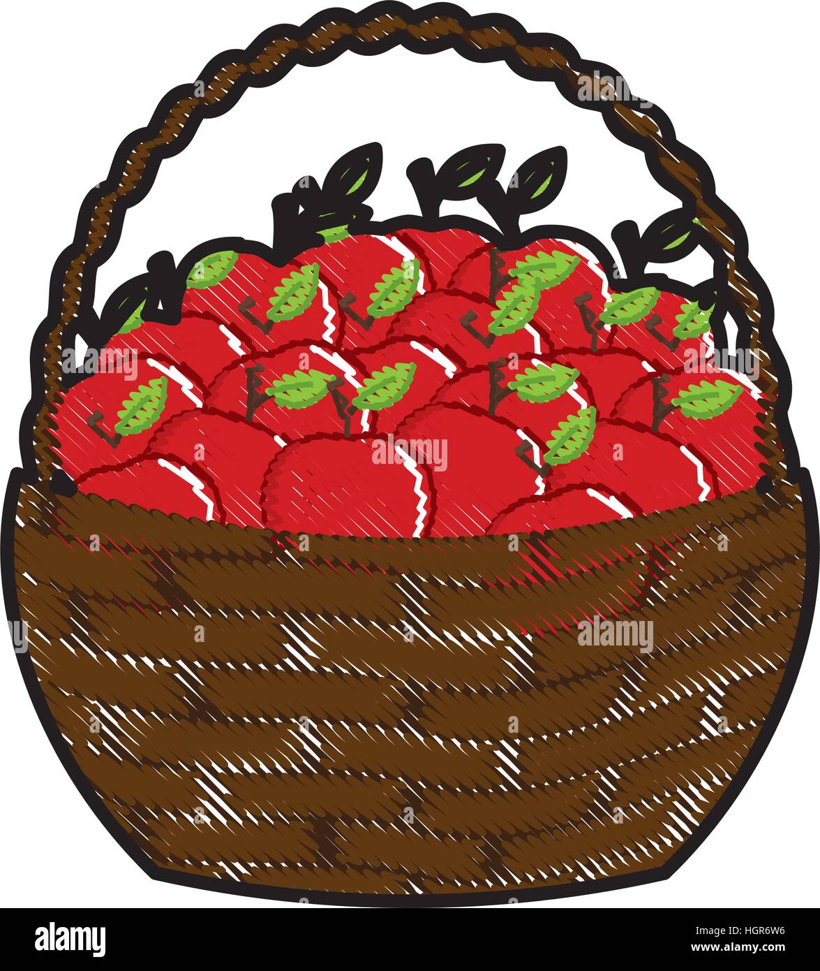 apple basket icon image vector illustration design Stock Vector Image & Art  - Alamy