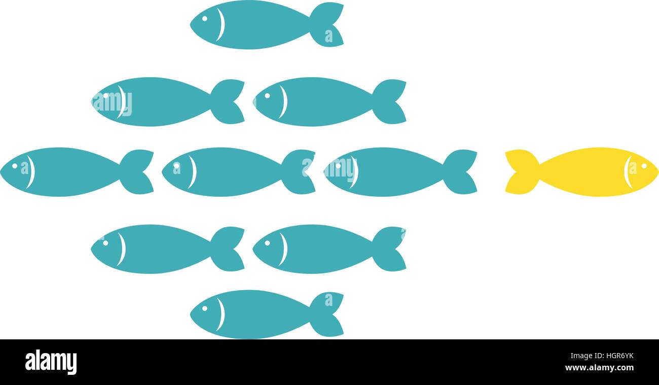 fish school icon image vector illustration design Stock Vector Image ...