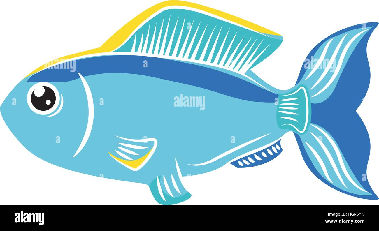 multi color fish icon image vector illustration design Stock Vector ...