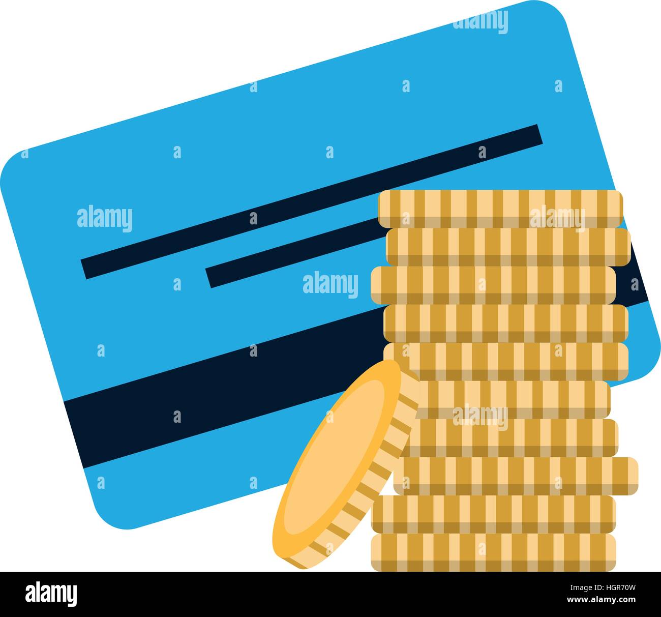 credit or debit card payment economy icon image vector illustration ...