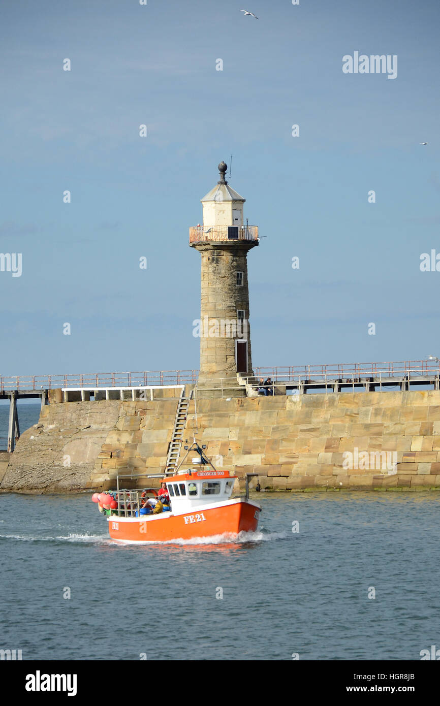 fishing boat in port, UK Fishing industry Stock Photo