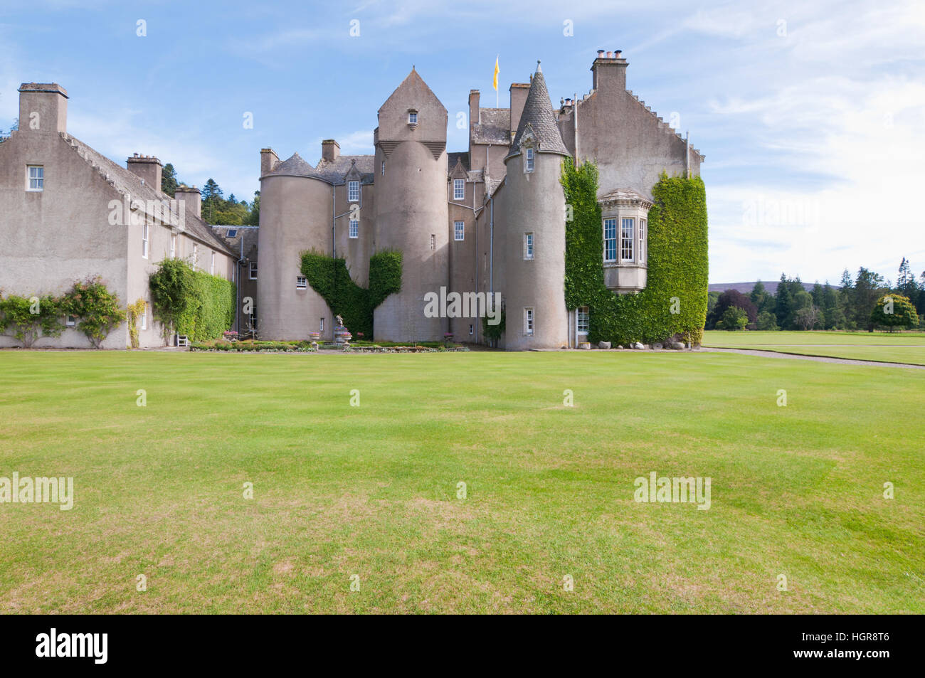 Scottish traditional stone castle Stock Photo