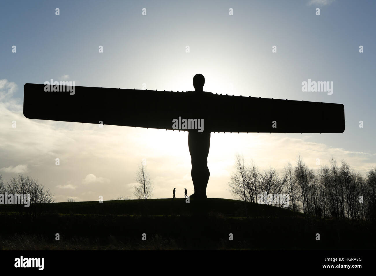 Picture shows Angel of The North in Gateshead, Northumbria. Stock Photo