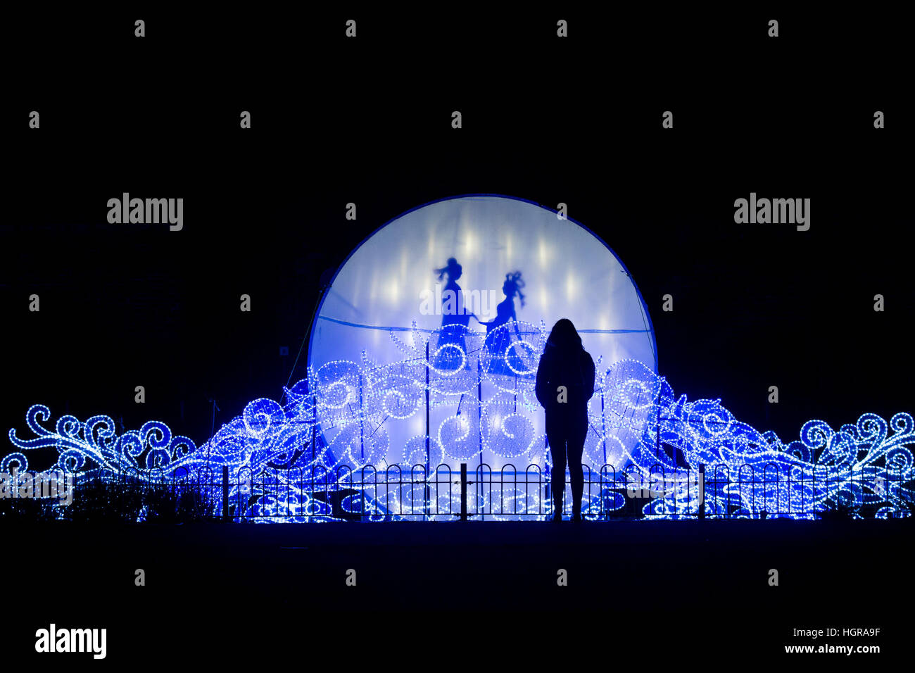 The magical lantern festival yorkshire roundhay park hires stock