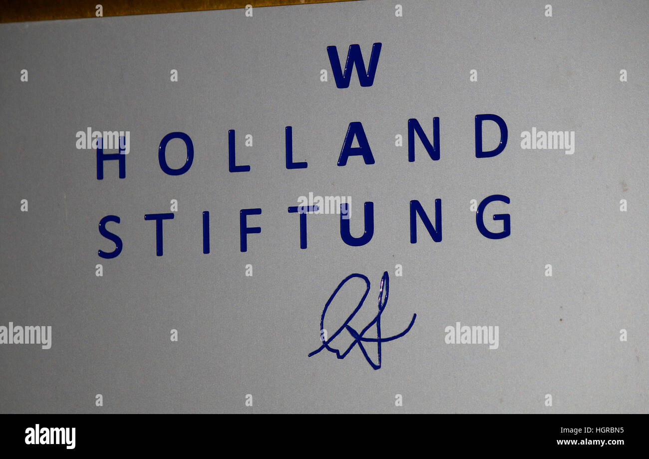 das Logo der Marke 'W Holland Stiftung', Berlin. Stock Photo