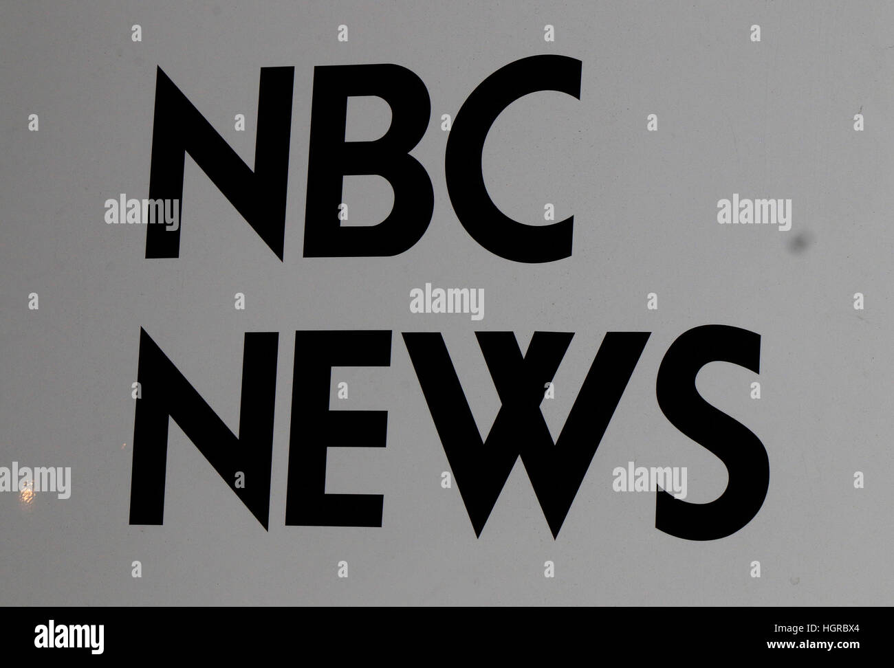 das Logo der Marke 'NBC News'. Stock Photo