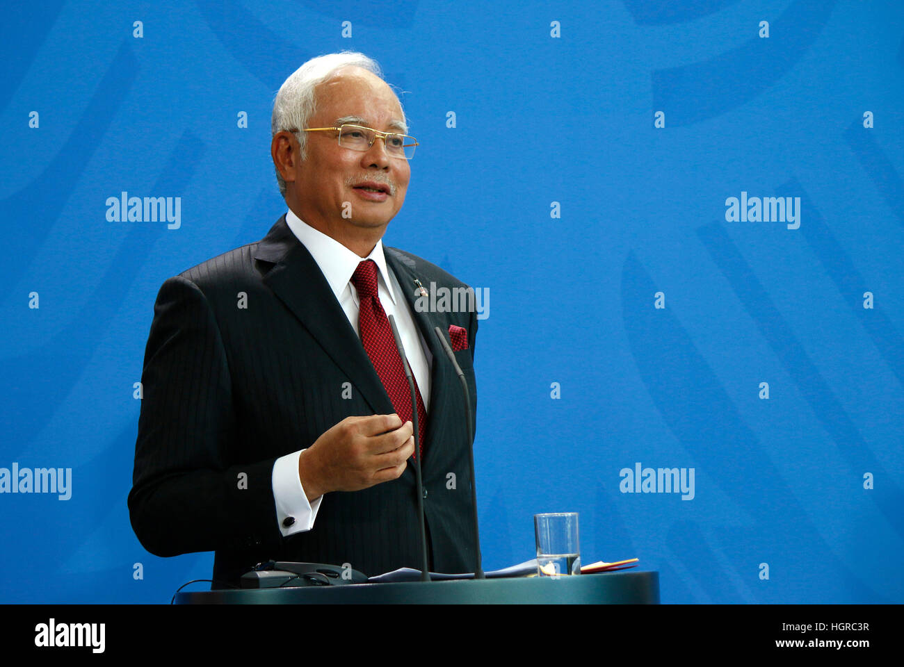 Najib Razak - Treffen der dt. Bundeskanzlerin mit dem Ministerpraesidenten von Malaysia, Bundeskanzleramt, 27. September 2016, Berlin. Stock Photo