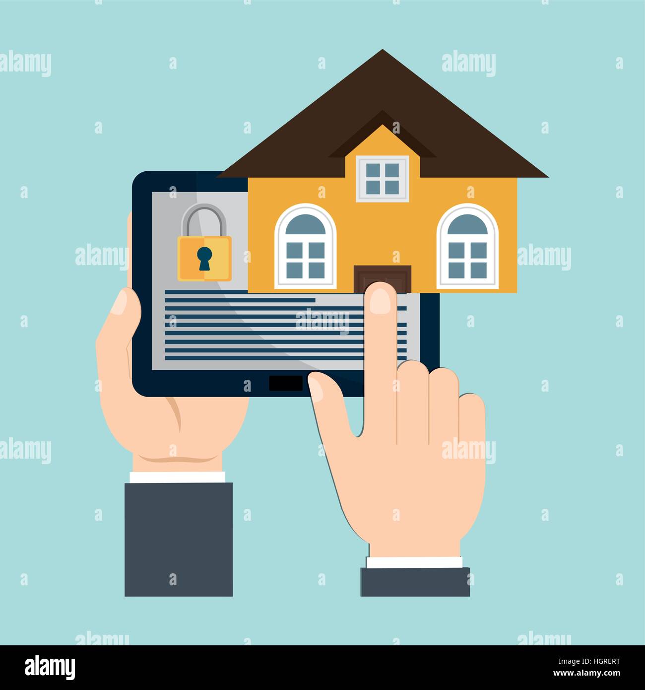 Digital house vector look hi-res stock photography and images - Alamy