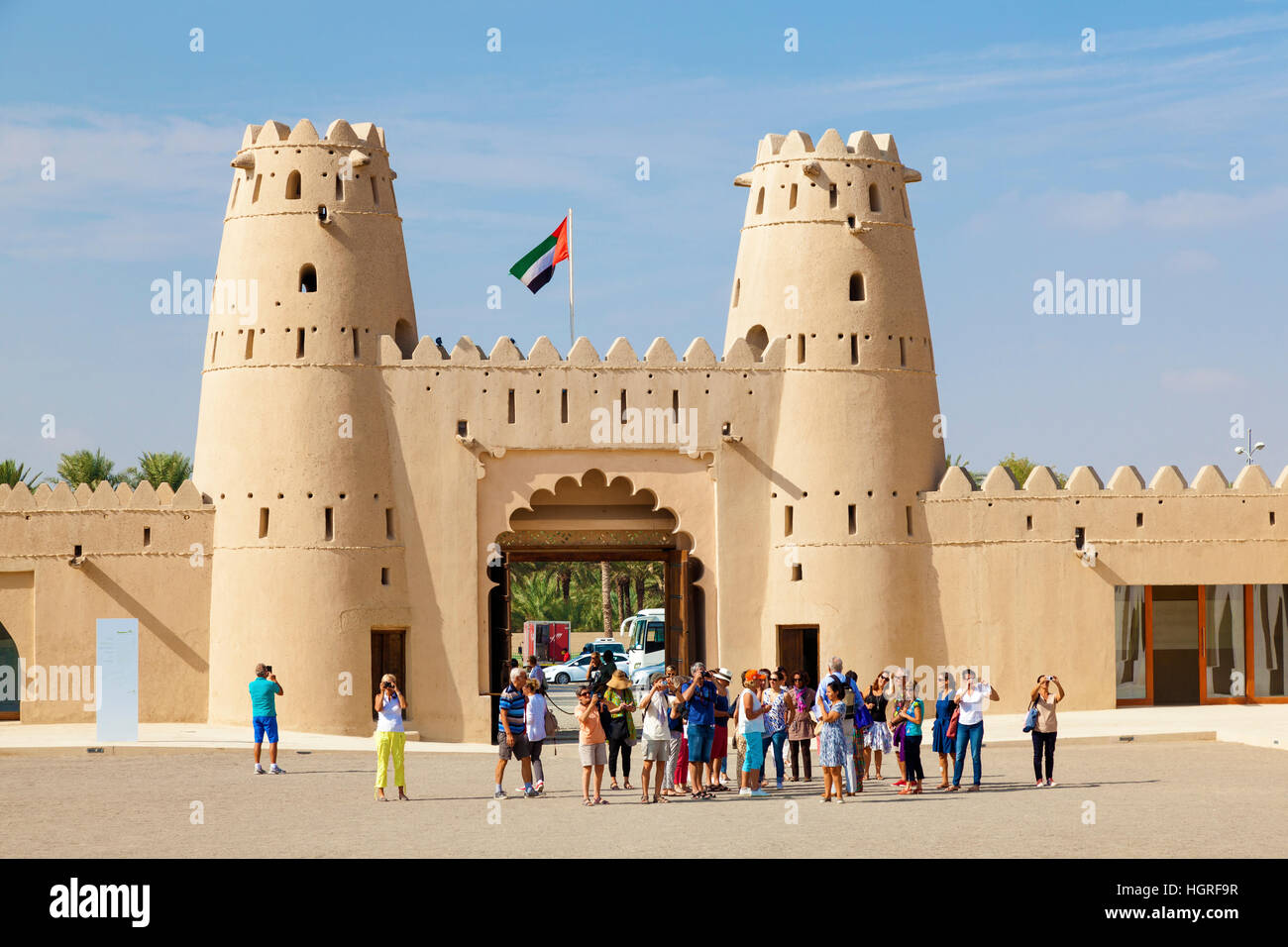 Al Jahlili fort in Al Ain. Emirate of Abu Dhabi, UAE Stock Photo