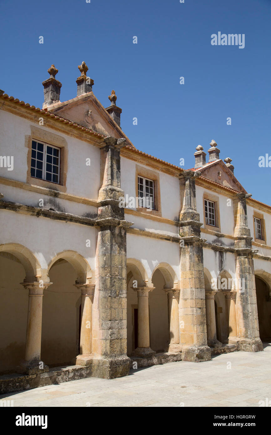 Micha Cloister, Convent of Christ, UNESCO World Heritage Site,Tomar, Portugal Stock Photo