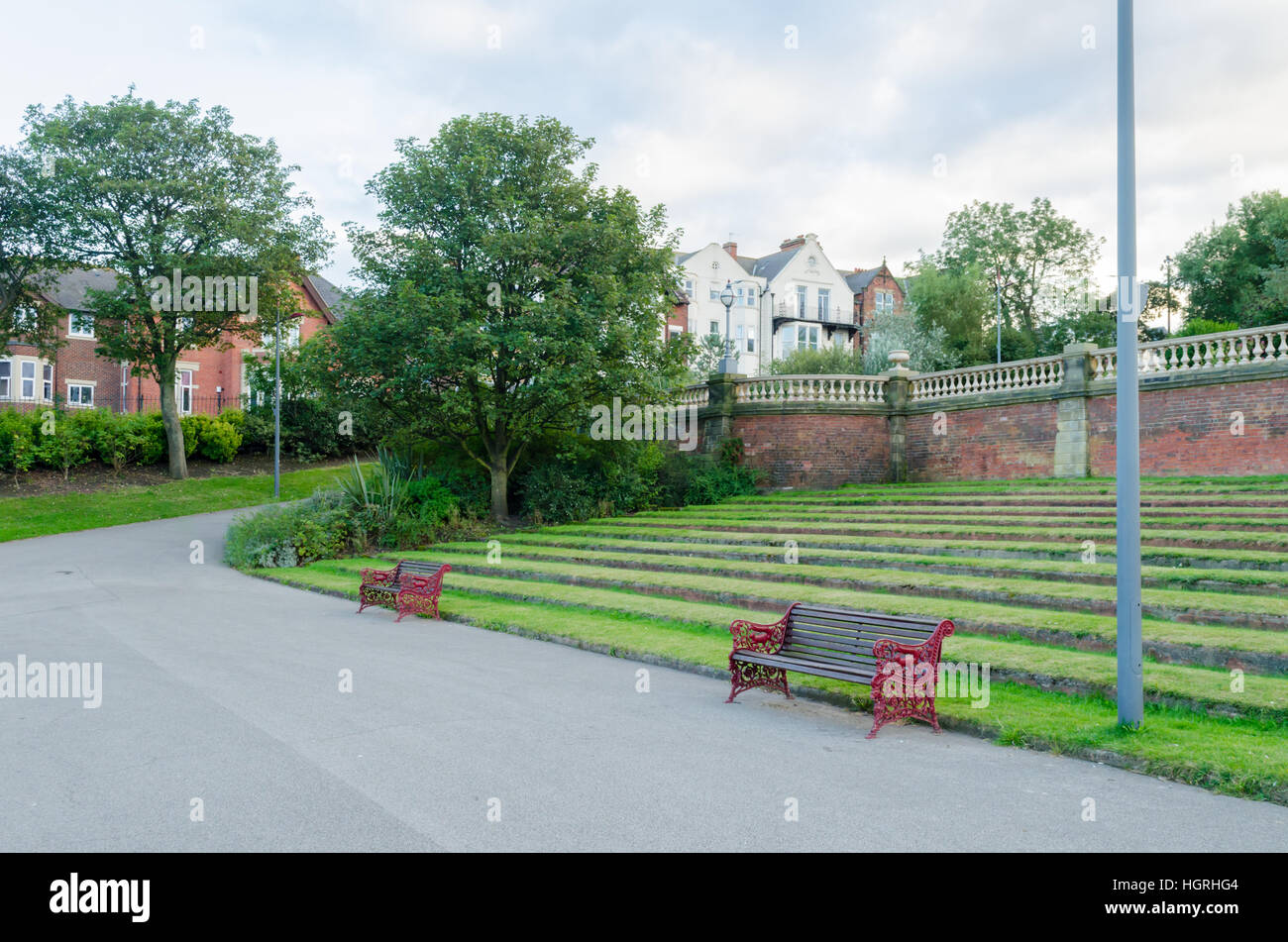 A South Facing View of the Terrace at South Marine Park, Sea Road