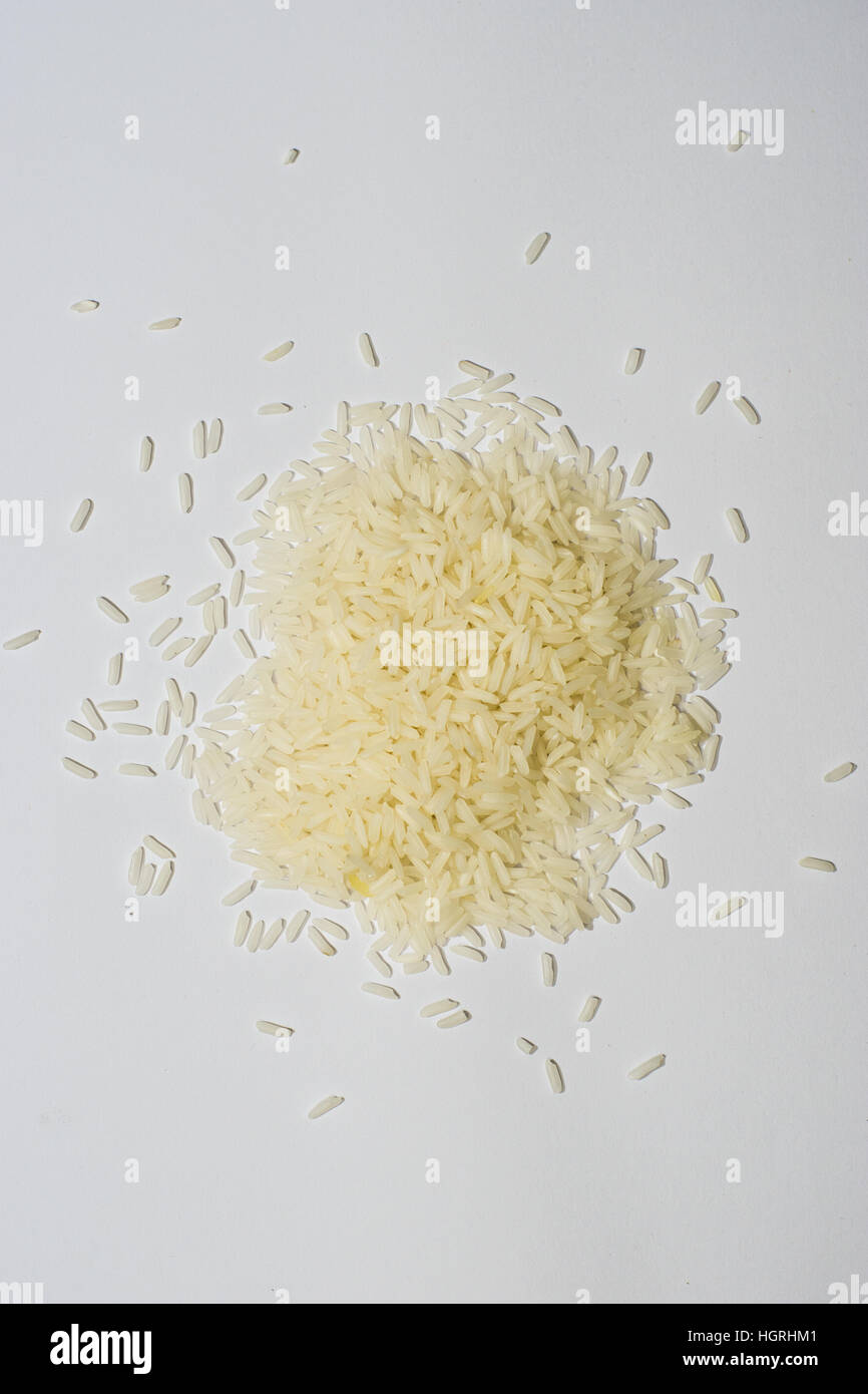 Bunch Of Rice Measure Top View Stock Photo - Alamy