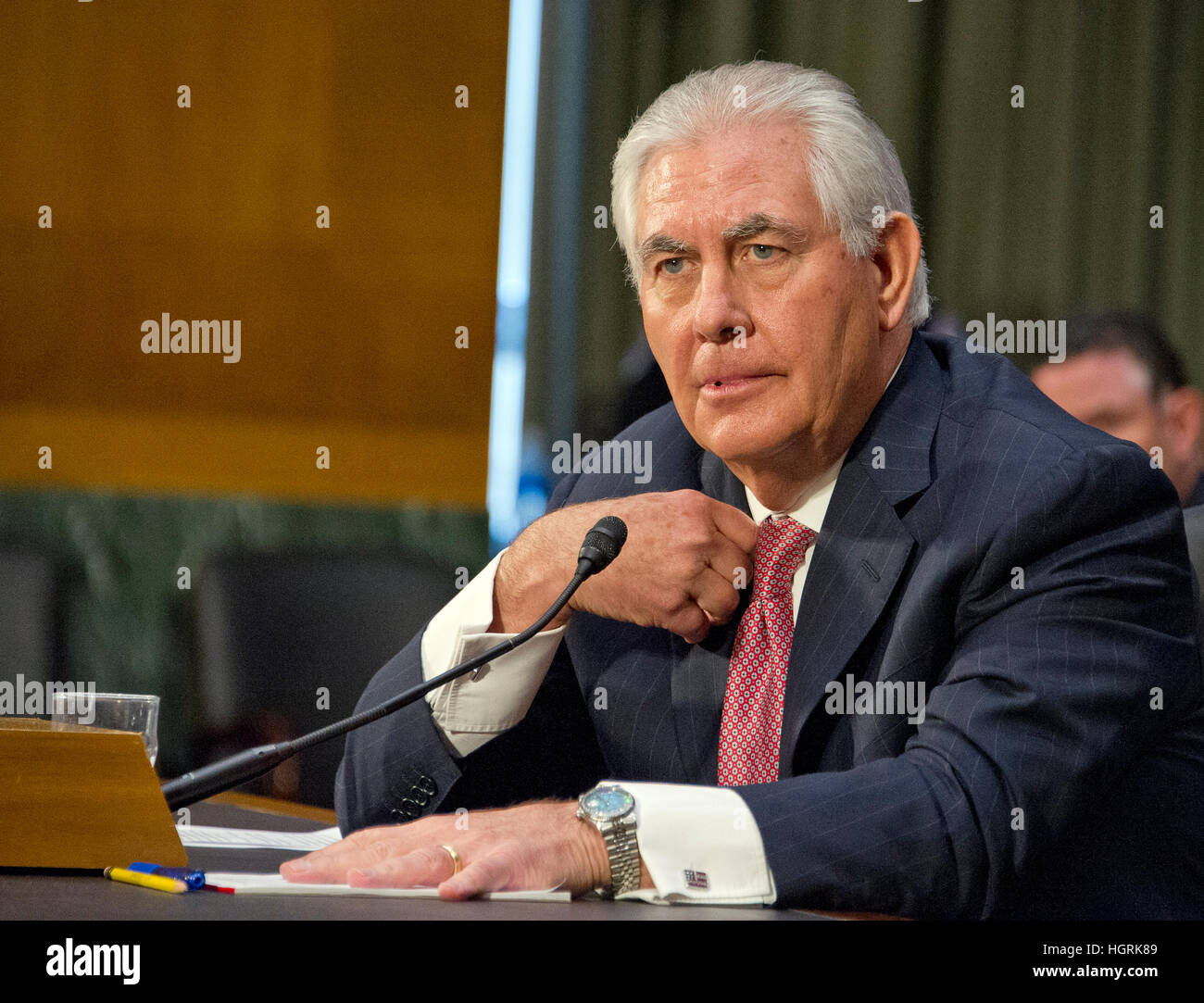 Washington, USA. 11th Jan, 2017. Rex Wayne Tillerson, former chairman