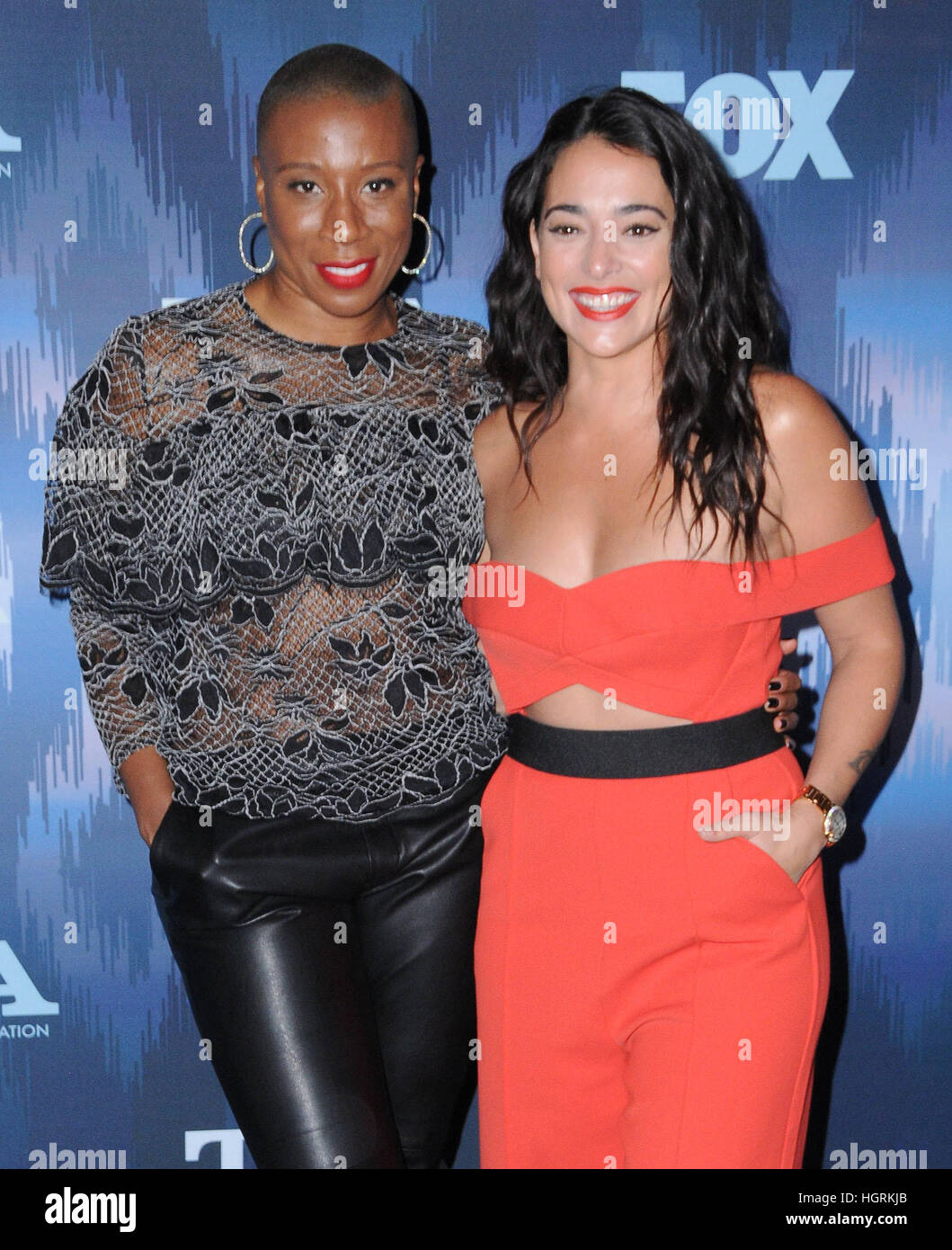 Pasadena, USA. 11th Jan, 2017. Aisha Hinds, Natalie Martinez. 2017 FOX  Winter TCA held at the Langham Huntington Hotel. © Birdie  Thompson/AdMedia/ZUMA Wire/Alamy Live News Stock Photo - Alamy