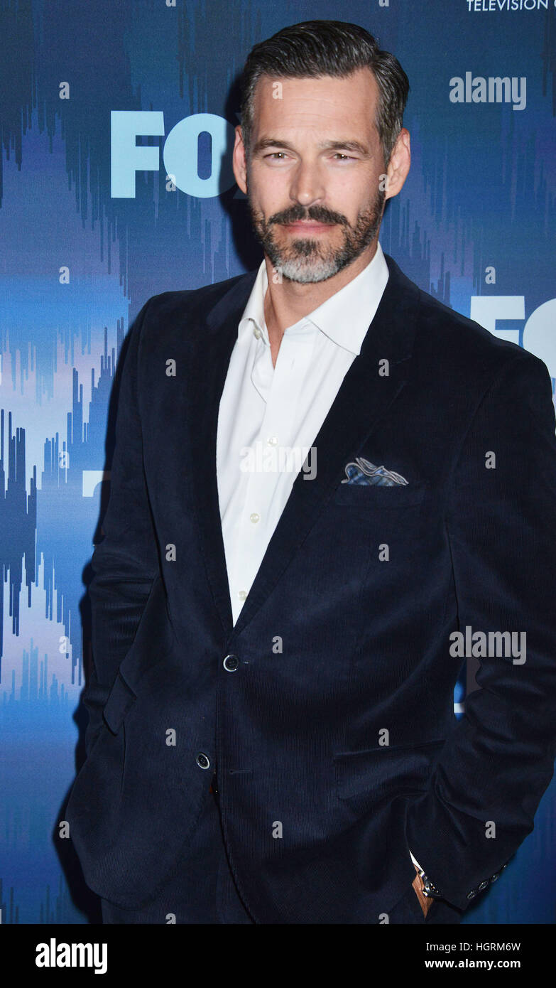 Eddie Cibrian arriving at the FOX All-Star Party 2017 Winter TCA Tour at Langham Hotel on January 11, 2017 in Pasadena Stock Photo