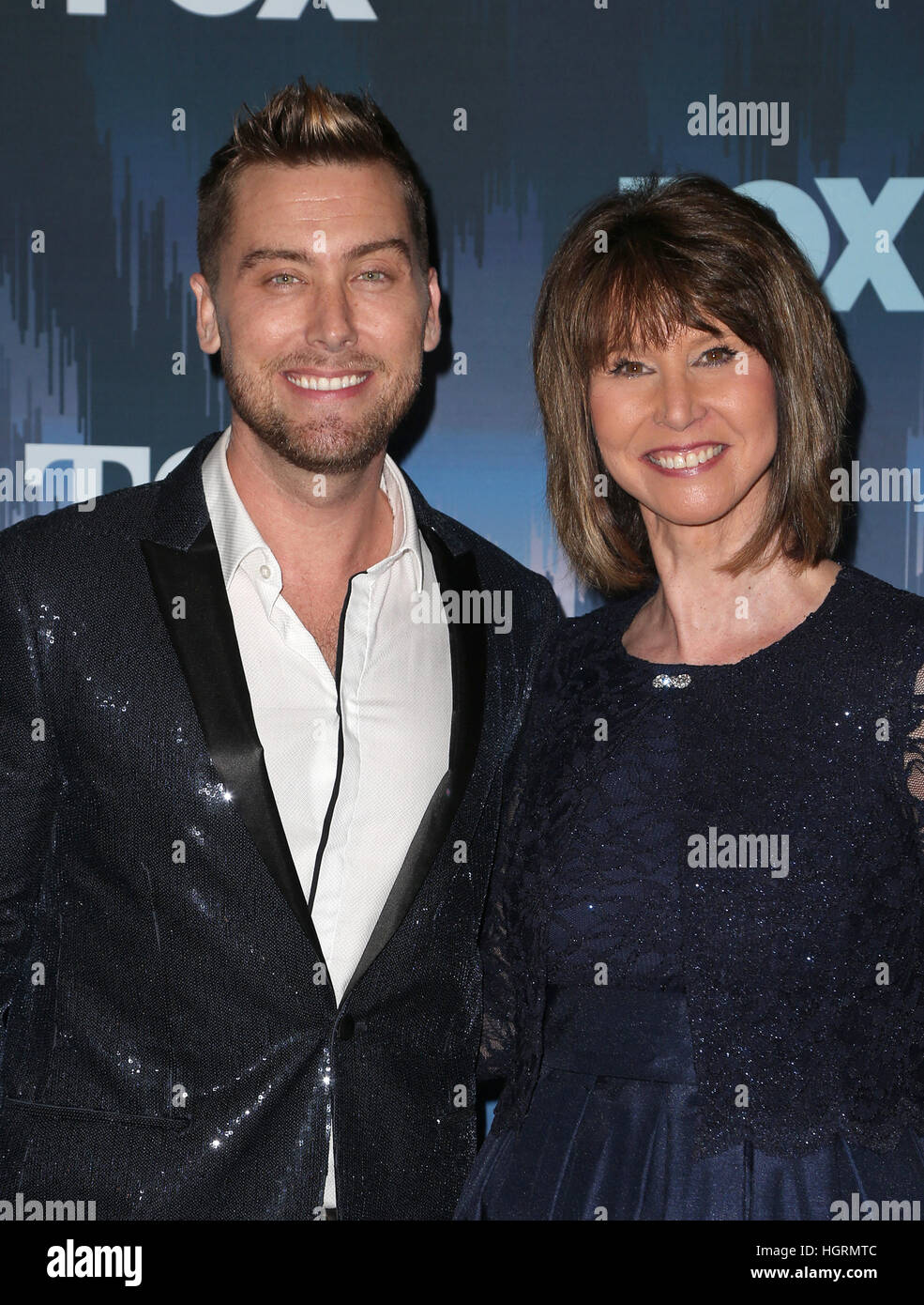 Pasadena, USA. 11th Jan, 2017. Lance Bass, Diane Bass, at 2017 Winter TCA Tour - FOX All-Star Party, at Langham Hotel In California on January 11, 2017. © Faye Sadou/Media Punch/Alamy Live News Stock Photo