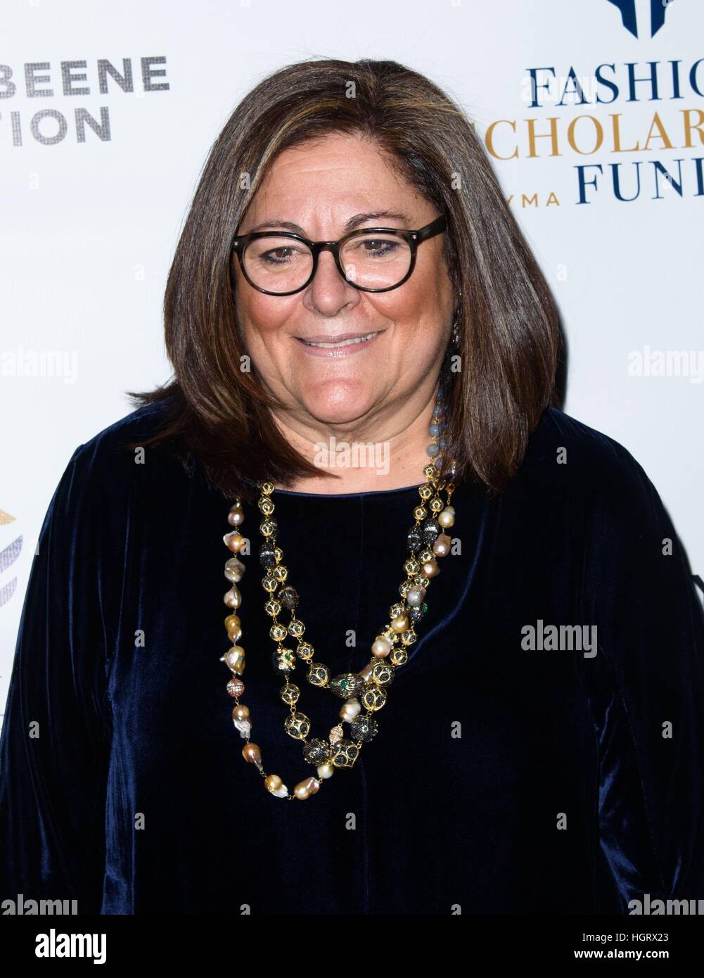 New York, USA. 12th Jan, 2017. Fern Mallis at arrivals for The YMA Fashion Scholarship Fund