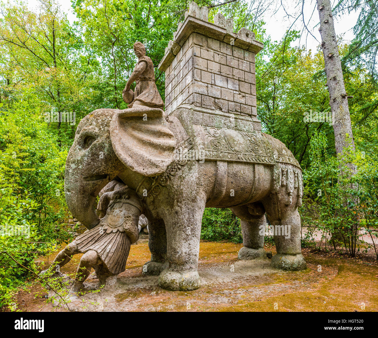 Elephant sculpture, Hannibal's elephant, Sacro Bosco, Park of the
