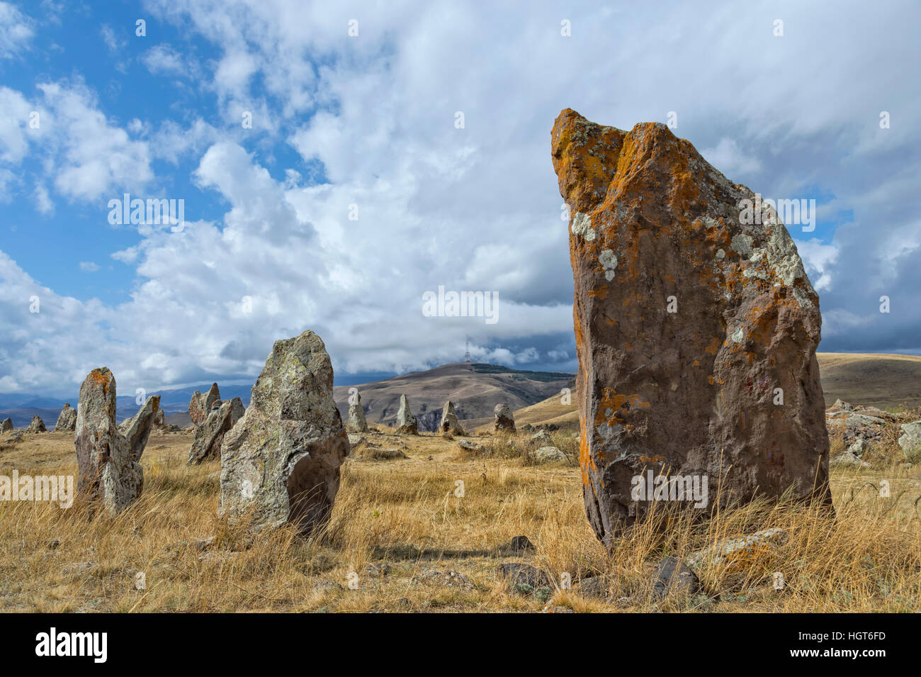 Prehistoric archaeological Karer site of Zorats, Sisian, Syunik Province, Armenia, Caucasus, Middle East, Asia Stock Photo