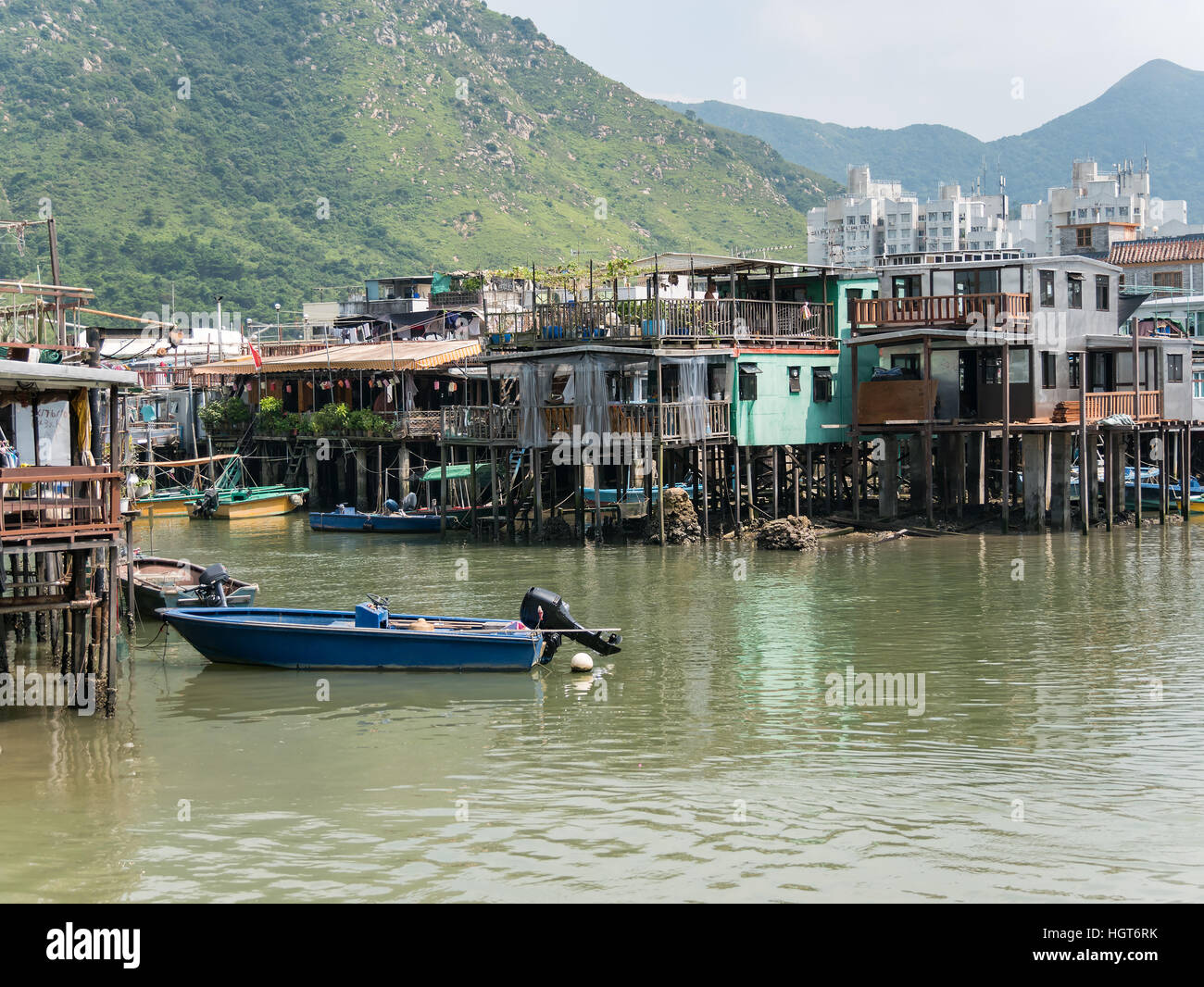 Tai O Fishing Village of Lantau Island in Hong Kong, China. Stock Photo