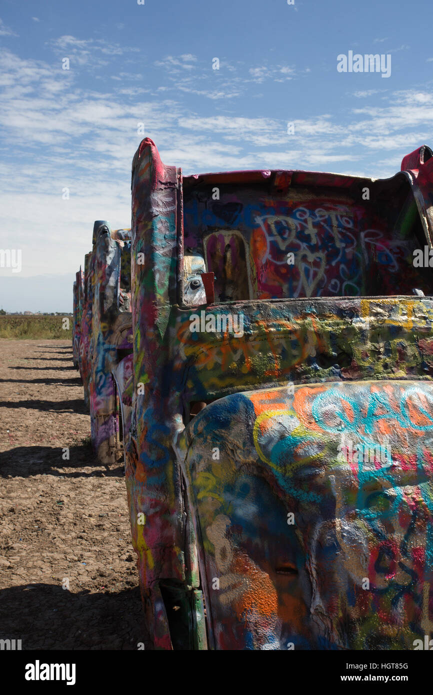 Cadillac ranch route 66 amarillo hi-res stock photography and images ...