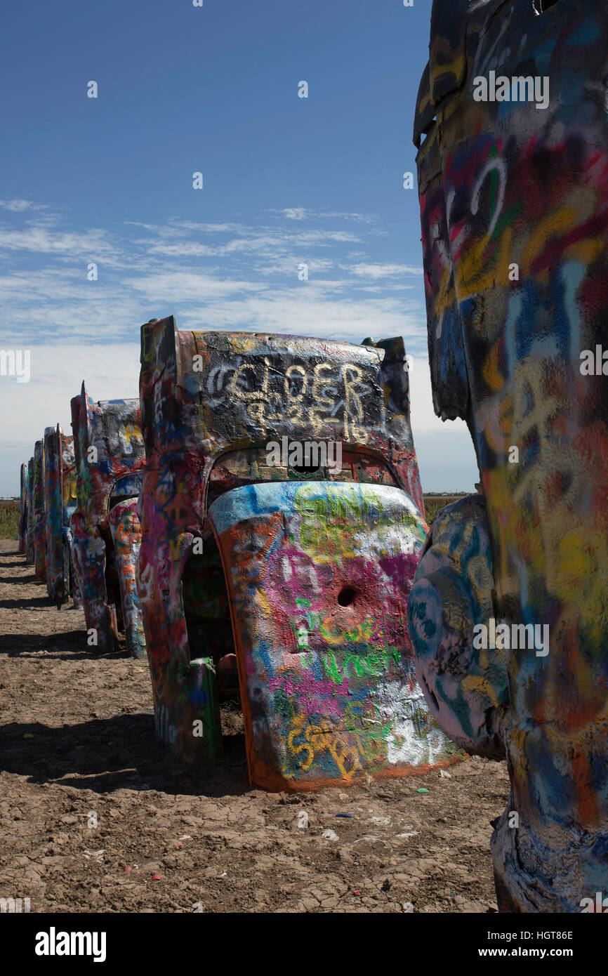 Cadillac ranch route 66 amarillo hi-res stock photography and images ...