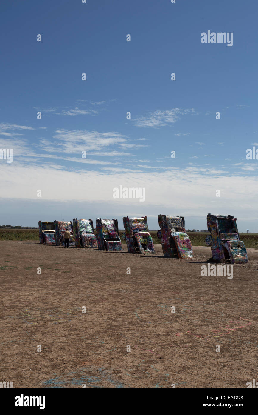 Cadillac ranch route 66 amarillo hi-res stock photography and images ...