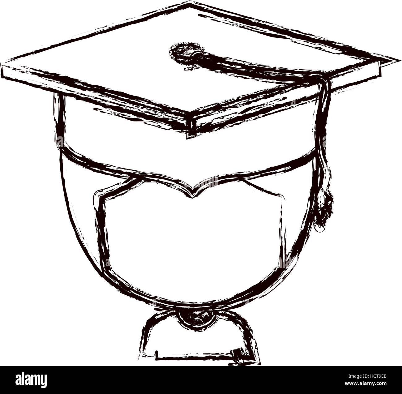 Isolated boy with graduation cap design Stock Vector Image & Art Alamy