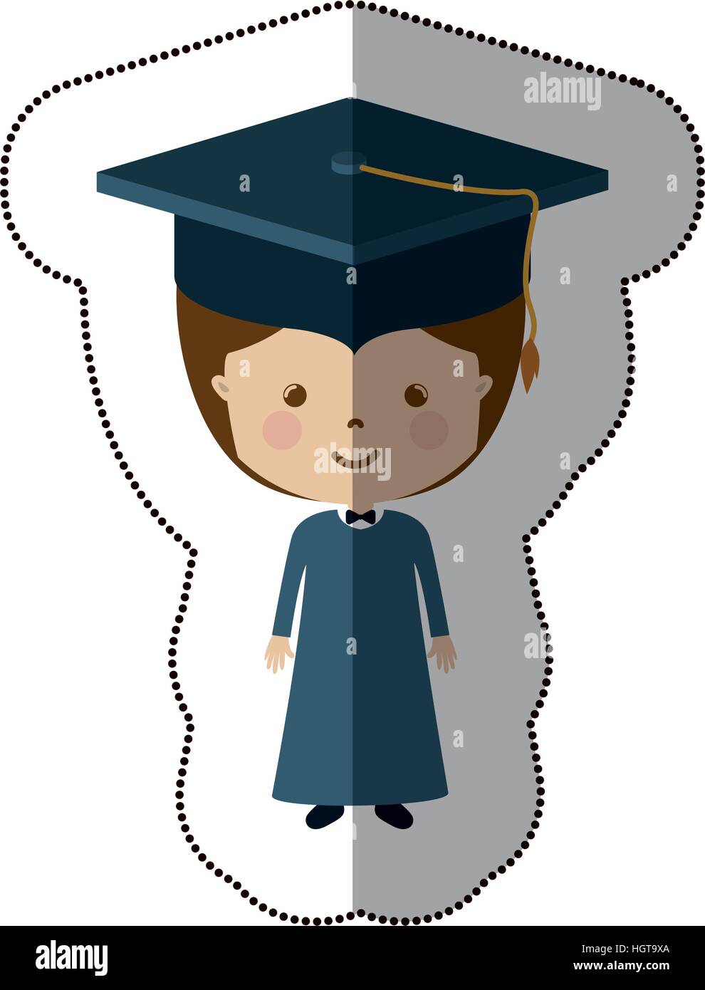 Isolated boy with graduation cap design Stock Vector Image & Art - Alamy