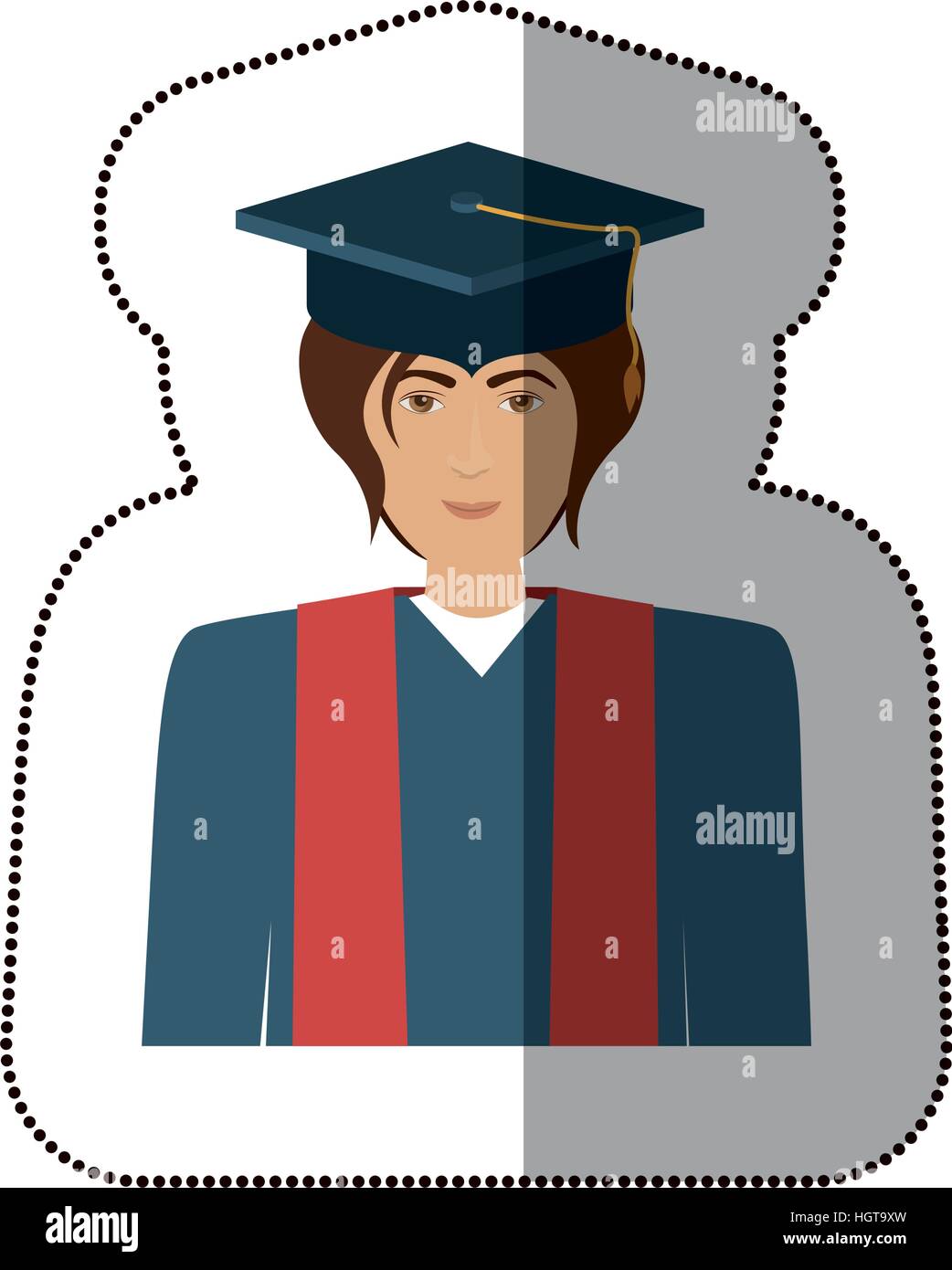 Isolated boy with graduation cap design Stock Vector Image & Art - Alamy