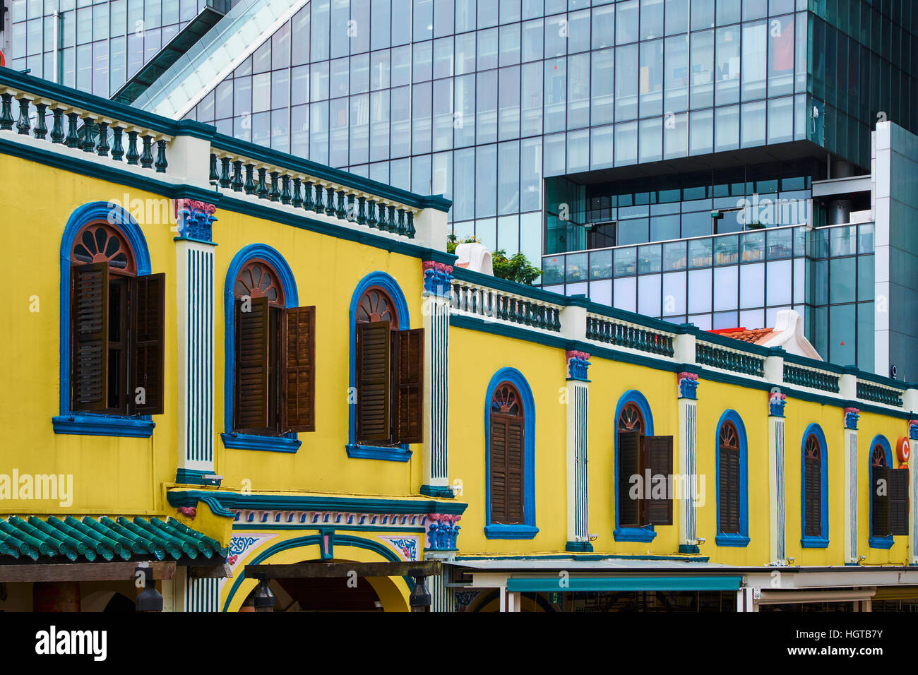 Singapore, Emerald Hill Road district Stock Photo