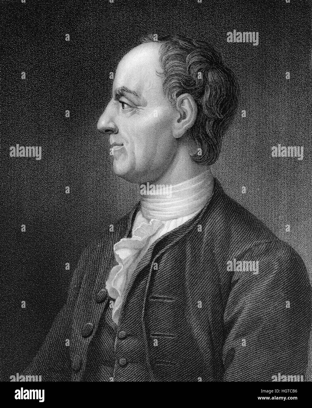 Leonhard Euler, 1707 - 1783, a Swiss mathematician and physicist, Leonhard Euler, 1707 - 1783, ein Schweizer Mathematiker Stock Photo