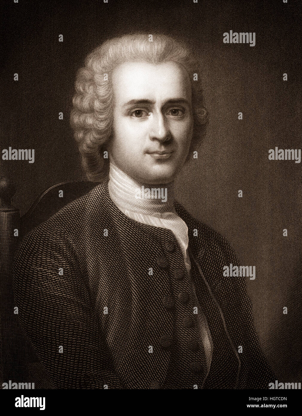 Jean-Jacques Rousseau, 1712 - 1778, a Swiss writer, philosopher ...