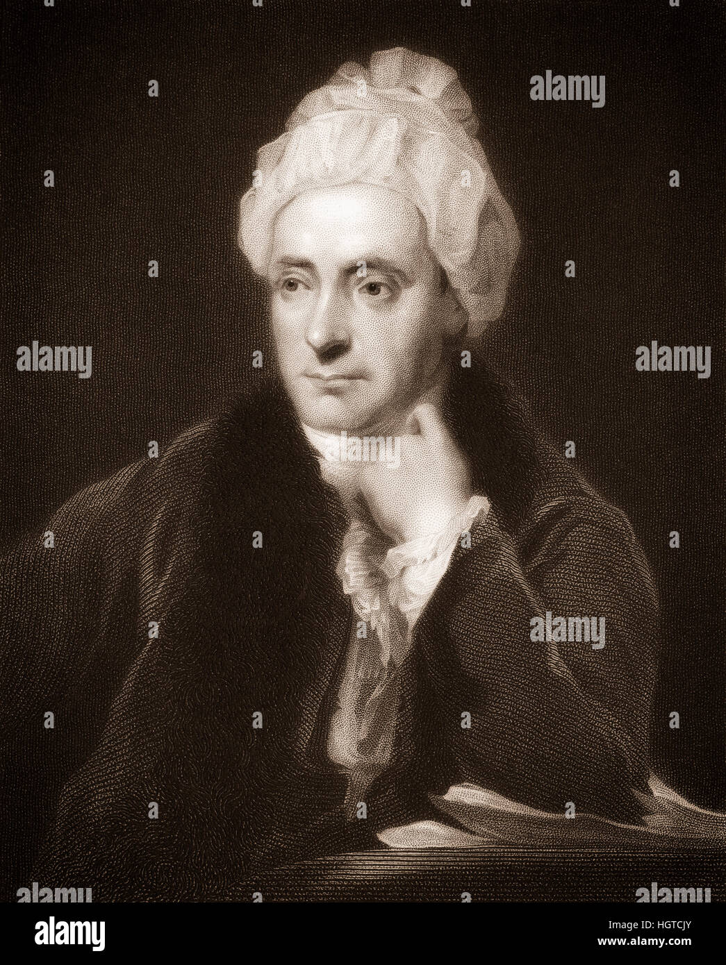 William Cowper, 1731-1800, an English poet and hymnodist, William Cowper, 1731-1800, ein englischer Rechtsanwalt und Dichter Stock Photo