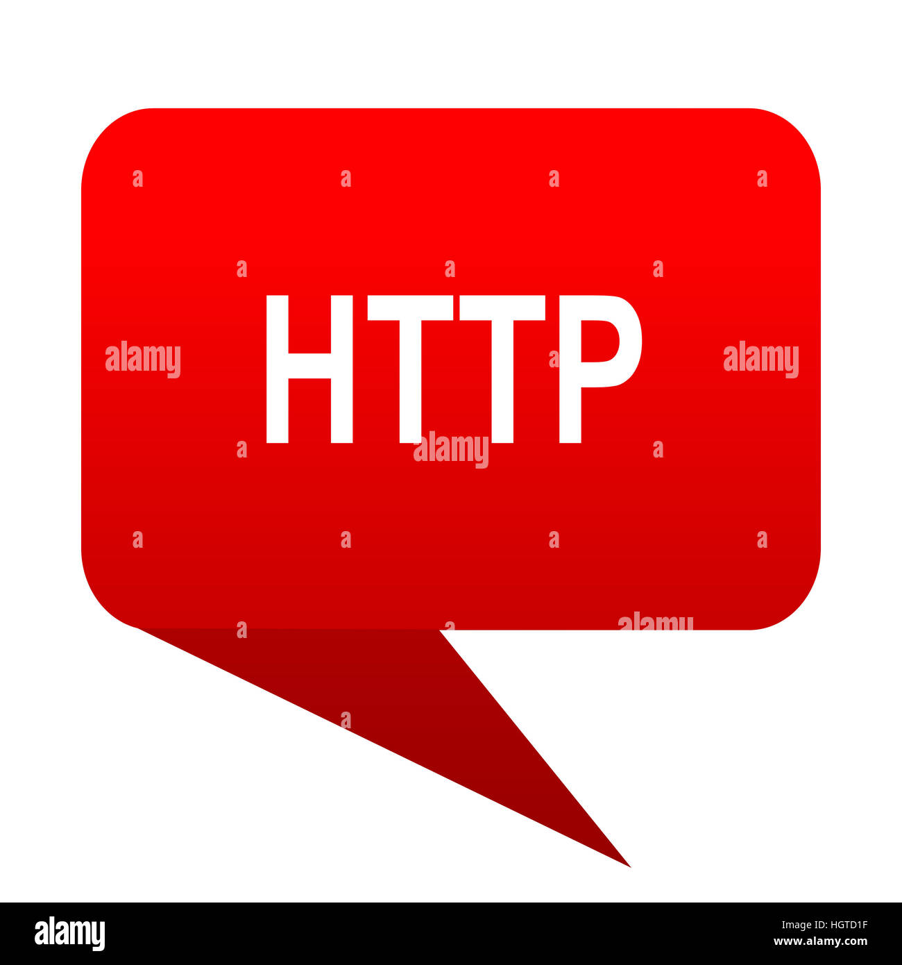 http bubble red icon Stock Photo - Alamy