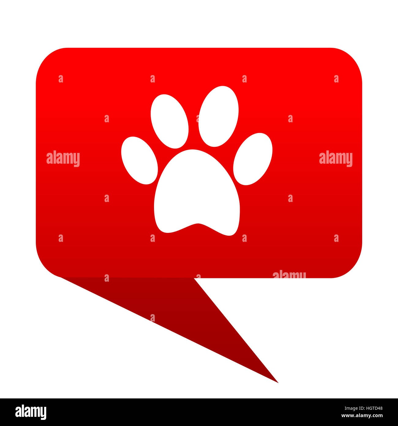 foot bubble red icon Stock Photo - Alamy