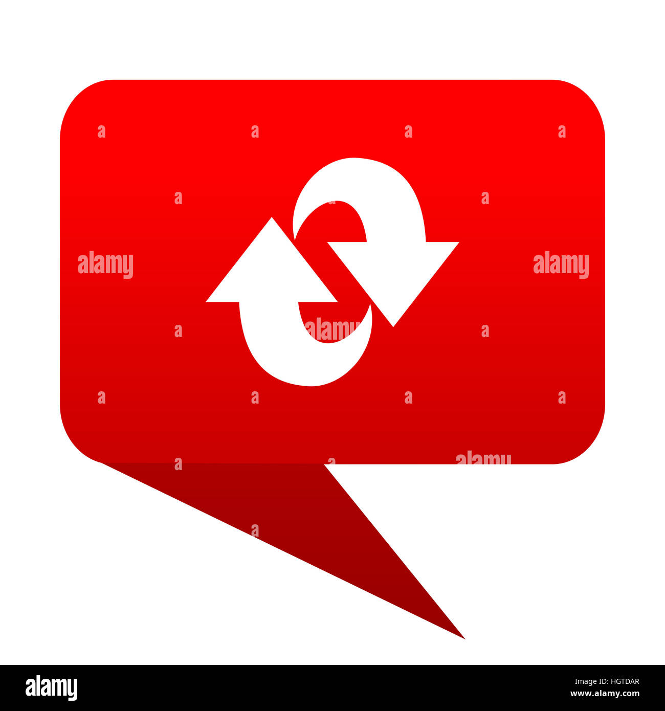 rotation bubble red icon Stock Photo - Alamy