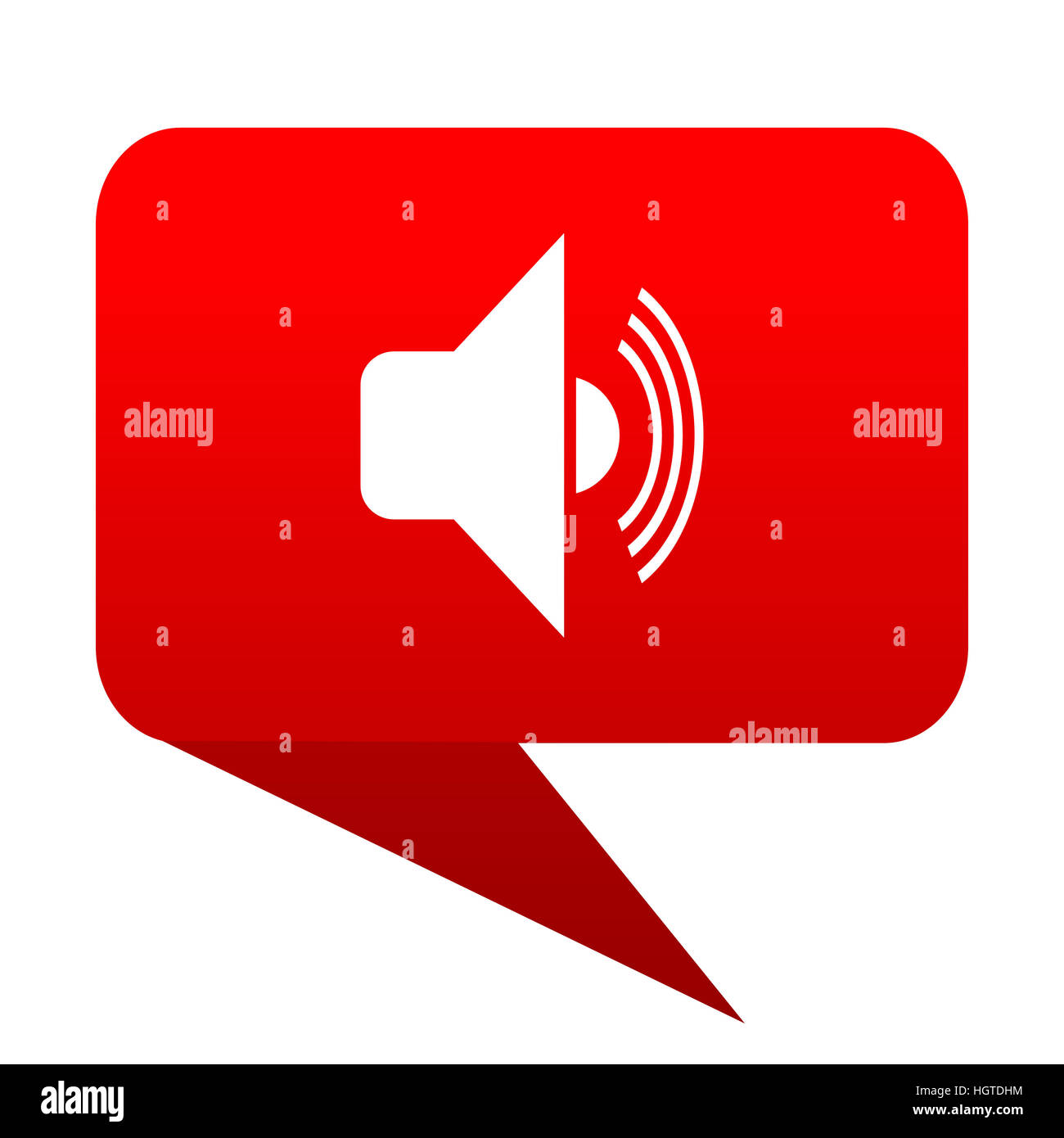 volume bubble red icon Stock Photo - Alamy