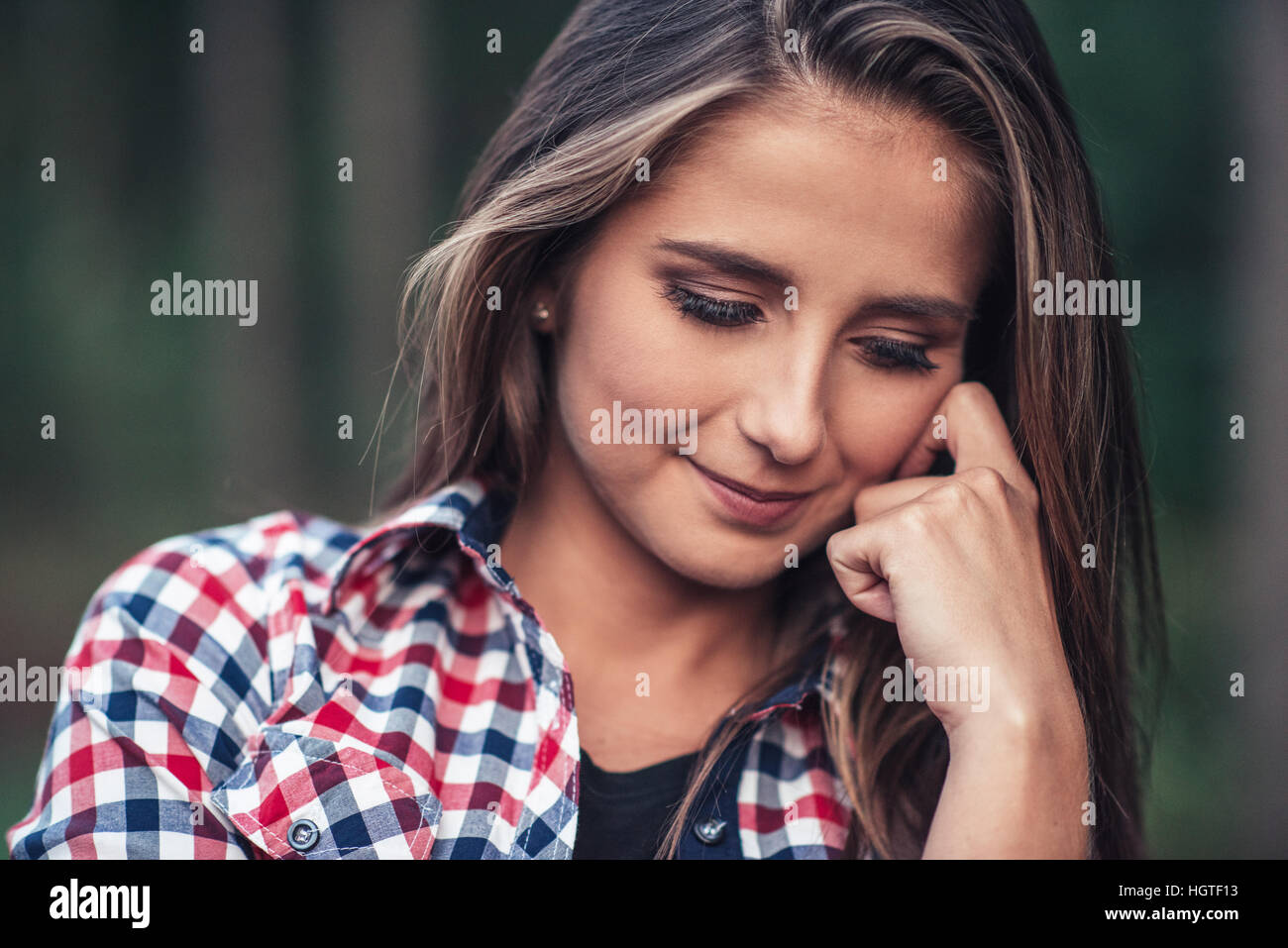 Woman relaxing in nature hi-res stock photography and images - Alamy