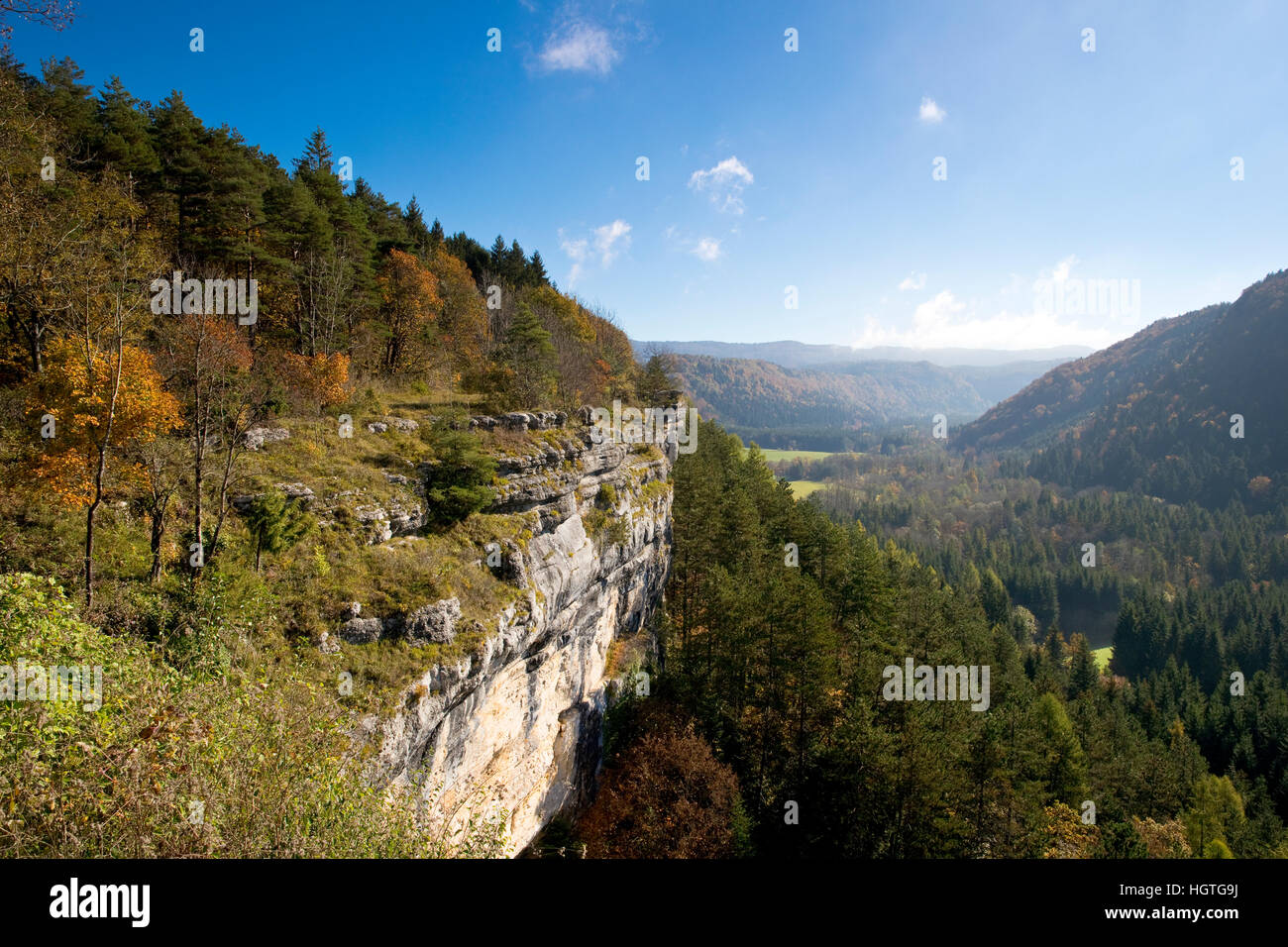 Parc naturel régional du Haut-Jura ( Jura Mountains Regional Natural Park) ) near Saint Claude, France Stock Photo
