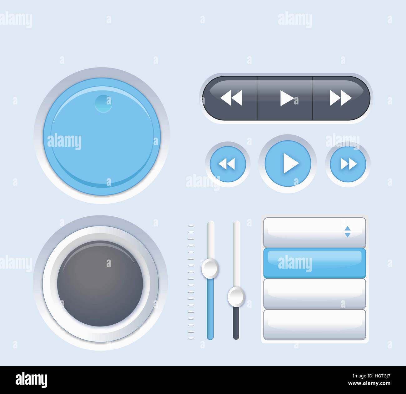 Various UI buttons Stock Photo - Alamy