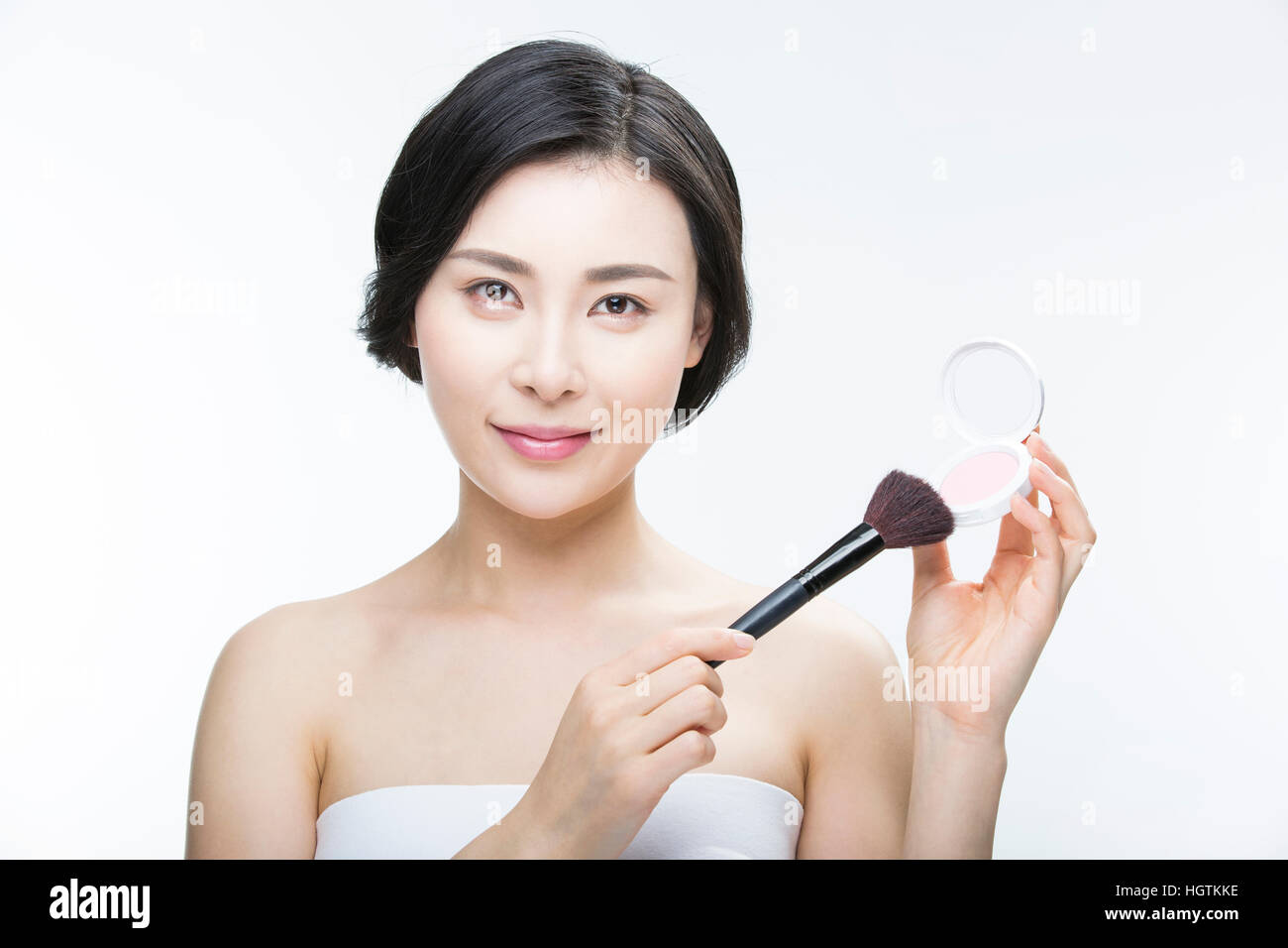 Brush smiling hi-res stock photography and images - Alamy